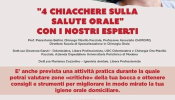 Locandina 4 chiacchiere Salute Orale Angela Serra