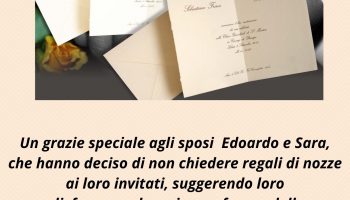 volantino Sposi Edoardo e Sara